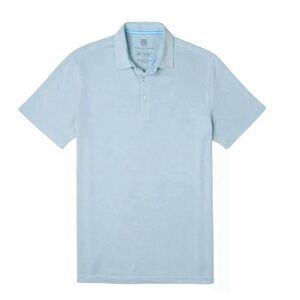 Tori Richard Honolulu Men's Size XL Concorde Performance Polo‎ Shirt Light Blue